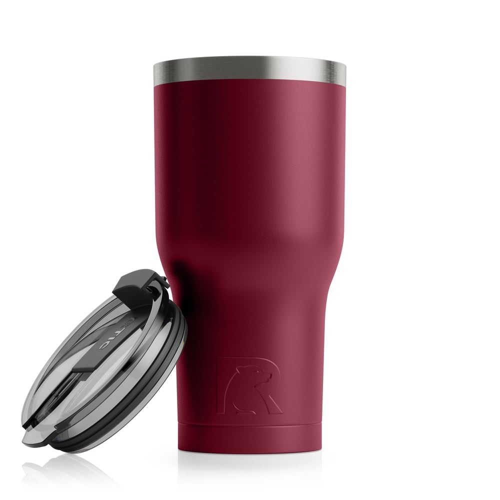 30oz Tumbler, Maroon, Matte Image
