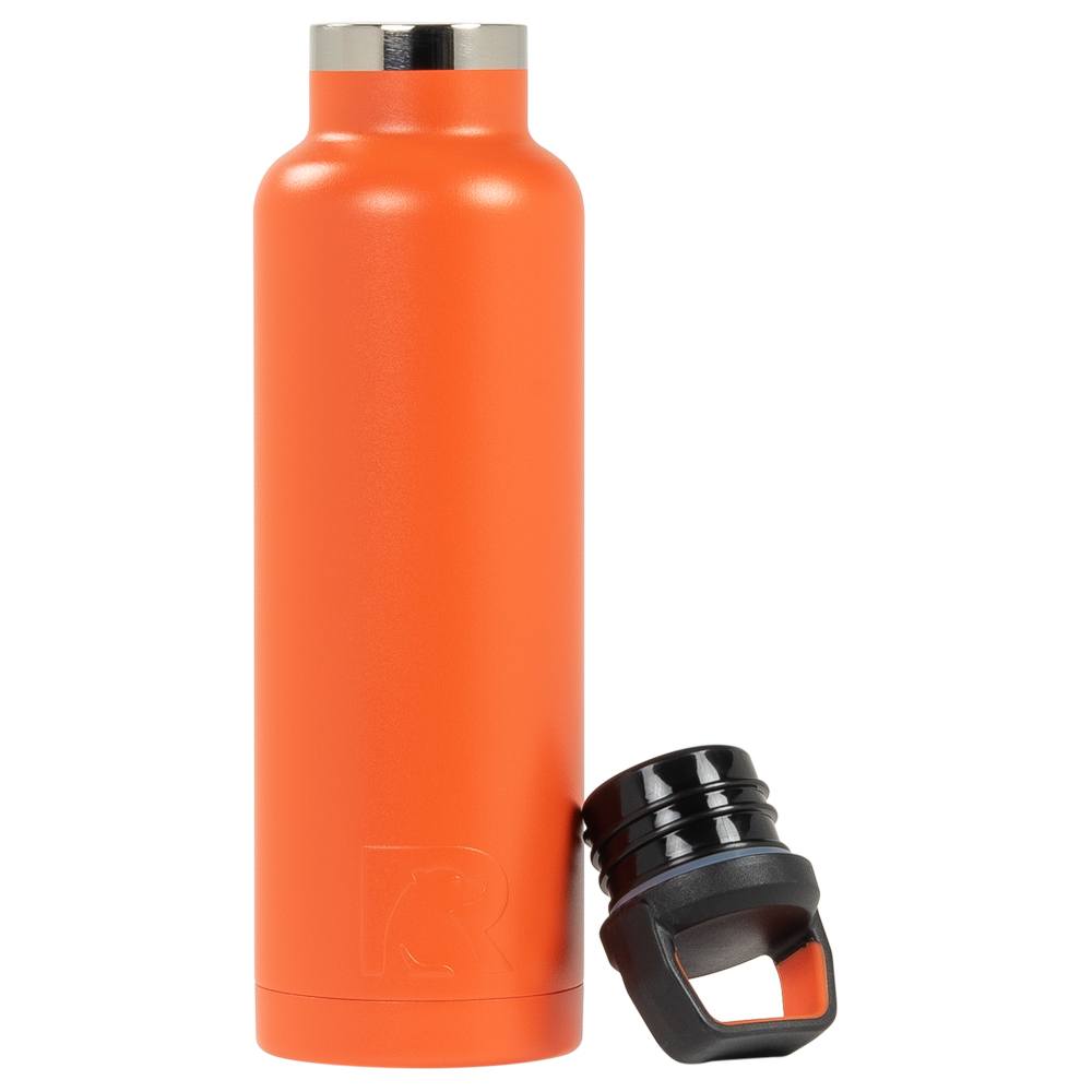 RTIC 20oz Water Bottle, Tangerine, Matte, Stainless Steel & Vacuum Insulated