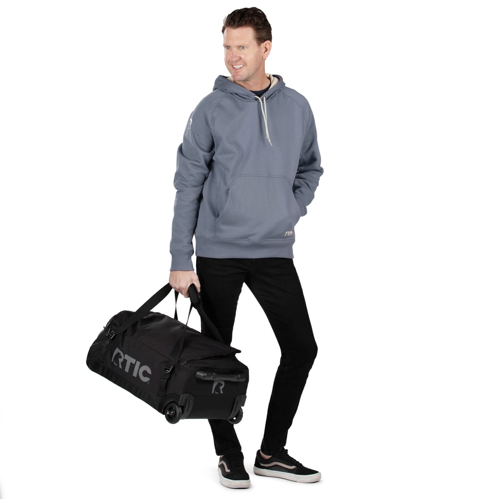 Medium Road Trip Rolling Duffle Bag, Storm Image