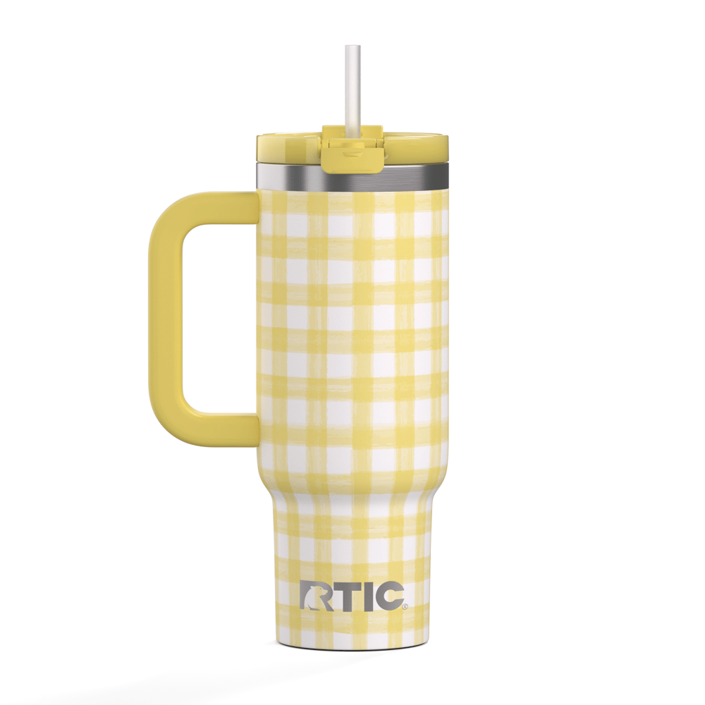 30oz Road Trip Tumbler, Sunlight Gingham