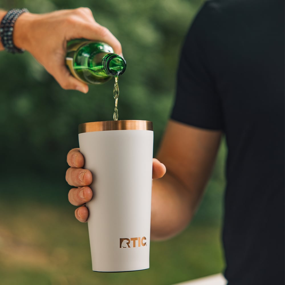 18oz Happy Hour Pint Tumbler, Light Black Image