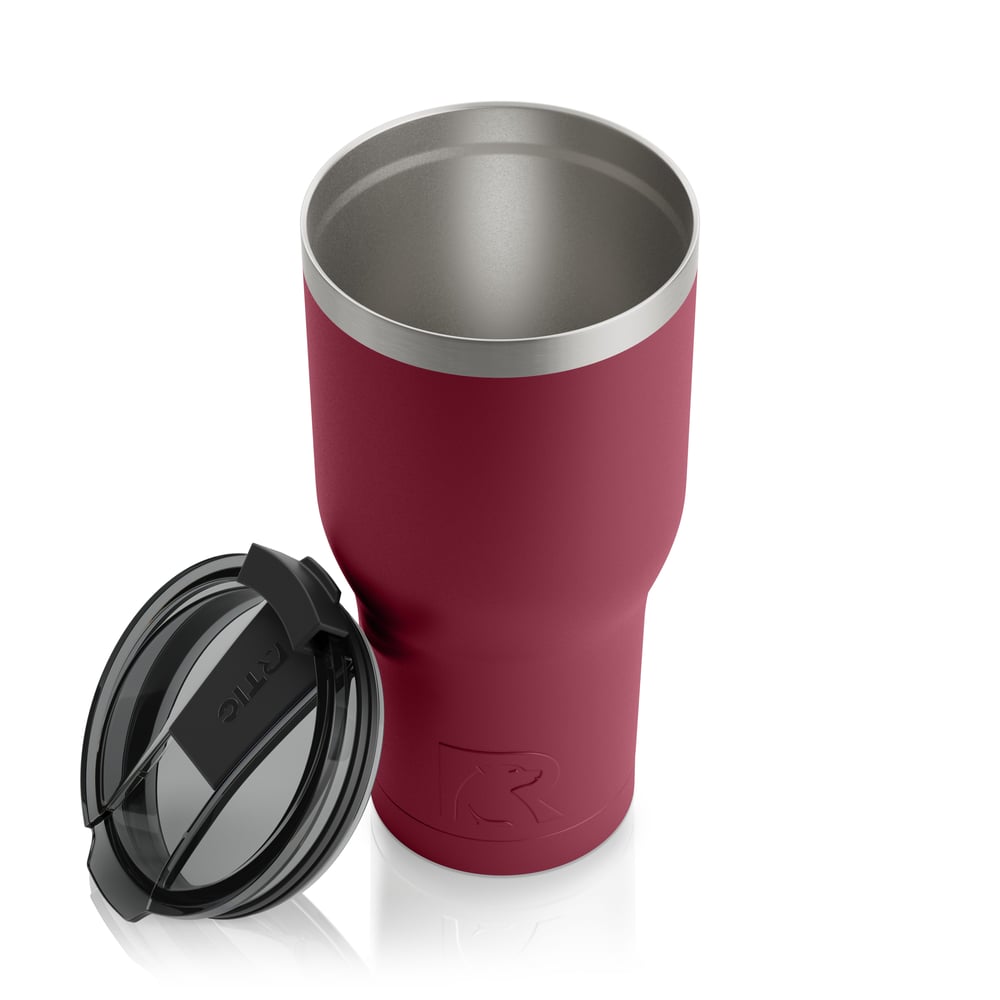 30oz Tumbler, Maroon, Matte Image