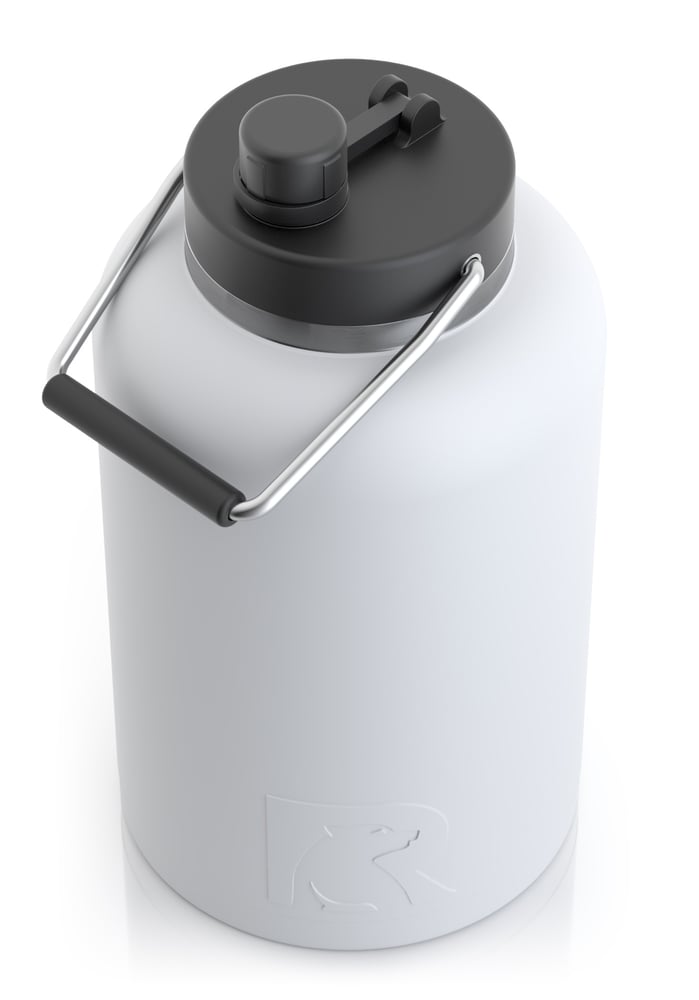 One Gallon Jug, White, Matte Image