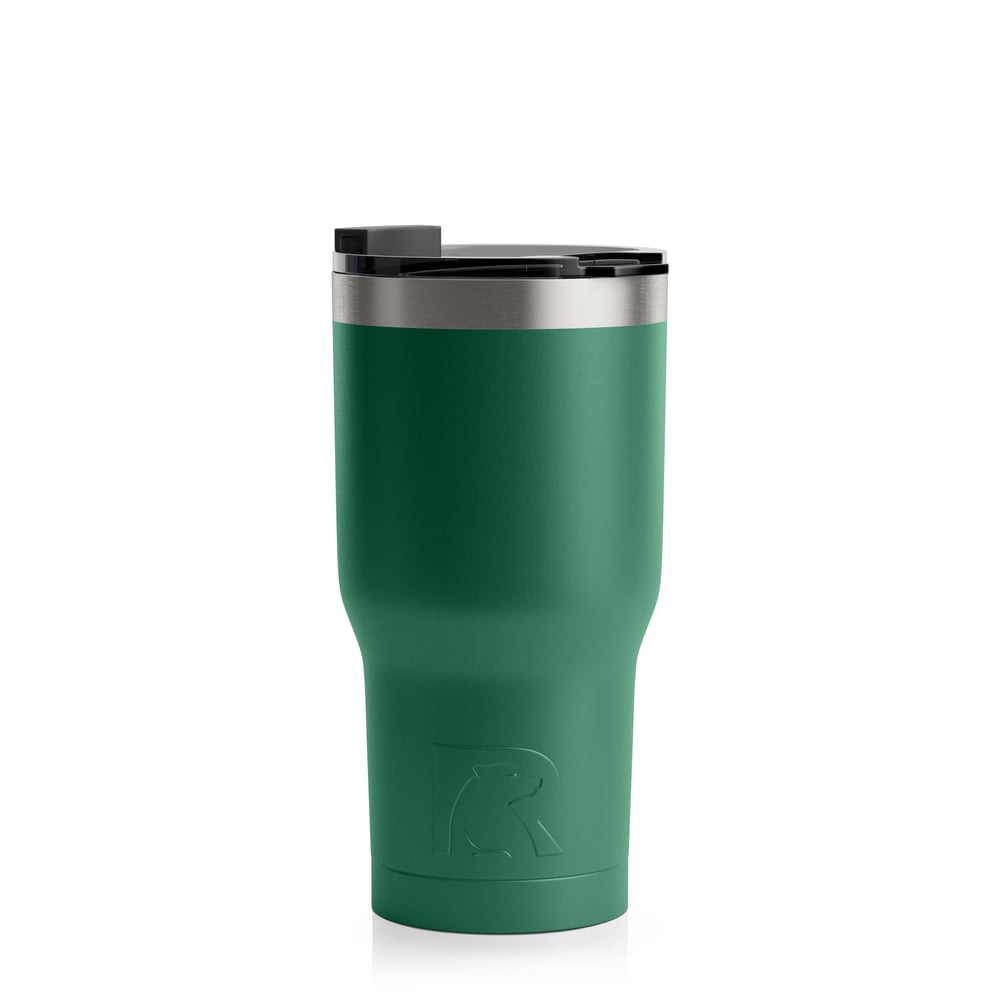 RTIC 20oz Tumbler, Pine Tree, Matte, Stainless Steel & Vacuum Insulated, Flip-Top Lid