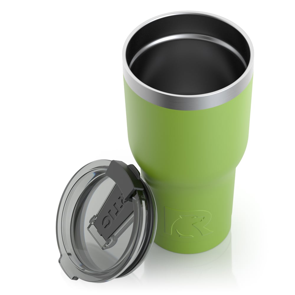 RTIC 20oz Tumbler, Tree Frog, Matte, Stainless Steel & Vacuum Insulated, Flip-Top Lid
