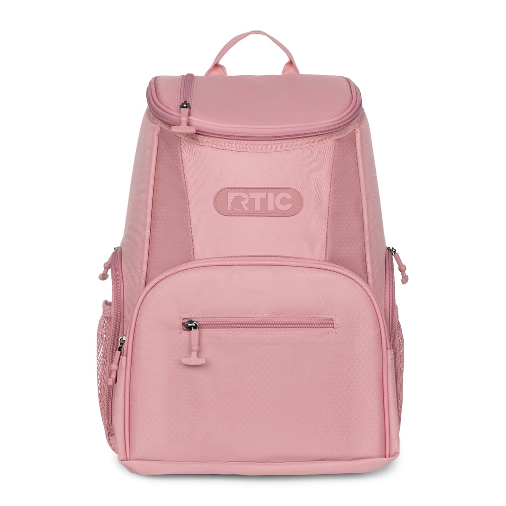 15 Can Lightweight Backpack Cooler, Dusty Rose, Adjustable Straps, Padded