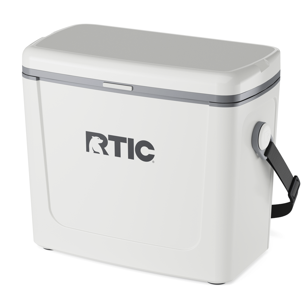 16 QT Road Trip Cooler, White & Grey