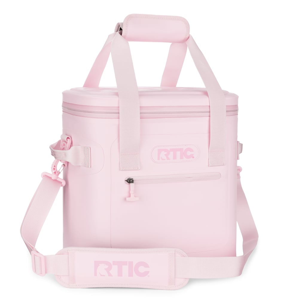 RTIC 20 Can Ultra-Tough Soft Cooler, Pale Pink Leakproof & Puncture Proof