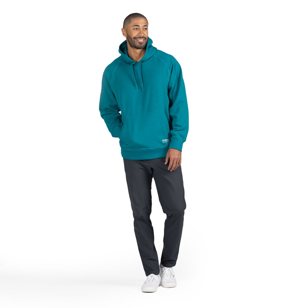 Water-Repellent Pullover Hoodie - Relaxed Fit, Deep Harbor, XXL | RTIC