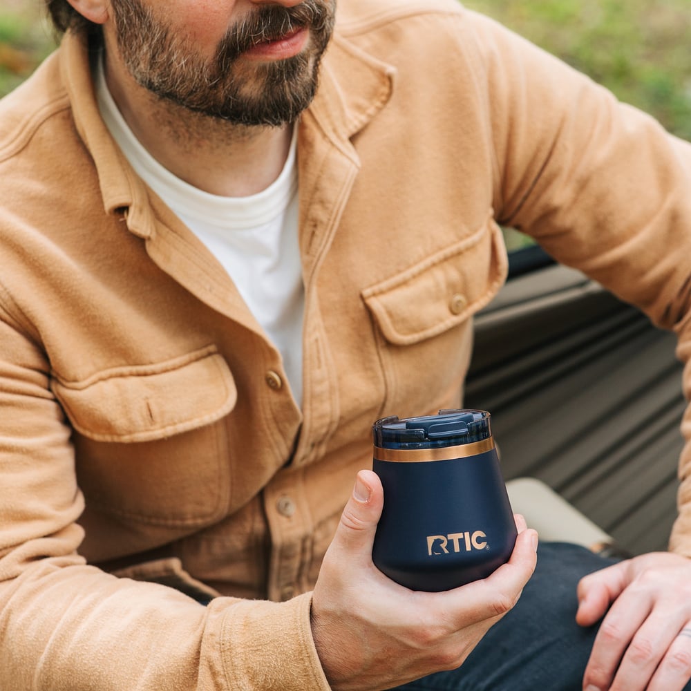 8oz Happy Hour Lowball Tumbler, Light Black Image