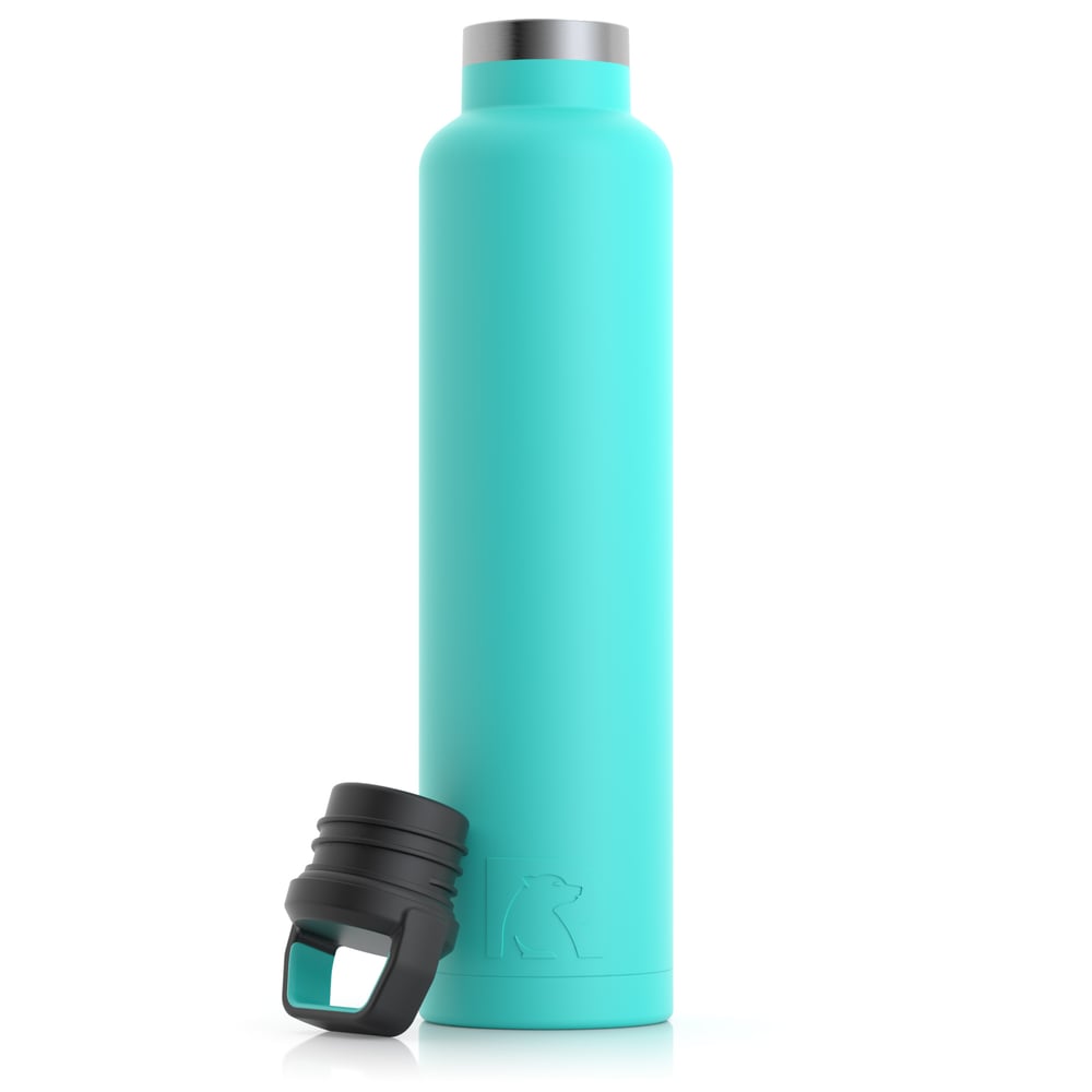 RTIC 26oz Water Bottle, Teal, Matte, Stainless Steel & Vacuum Insulated