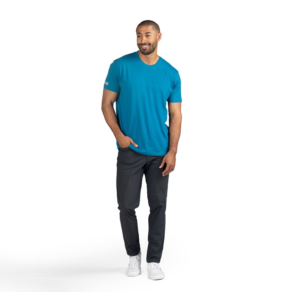 RTIC Logo Short Sleeve T-Shirt, Lake Blue, XL Image