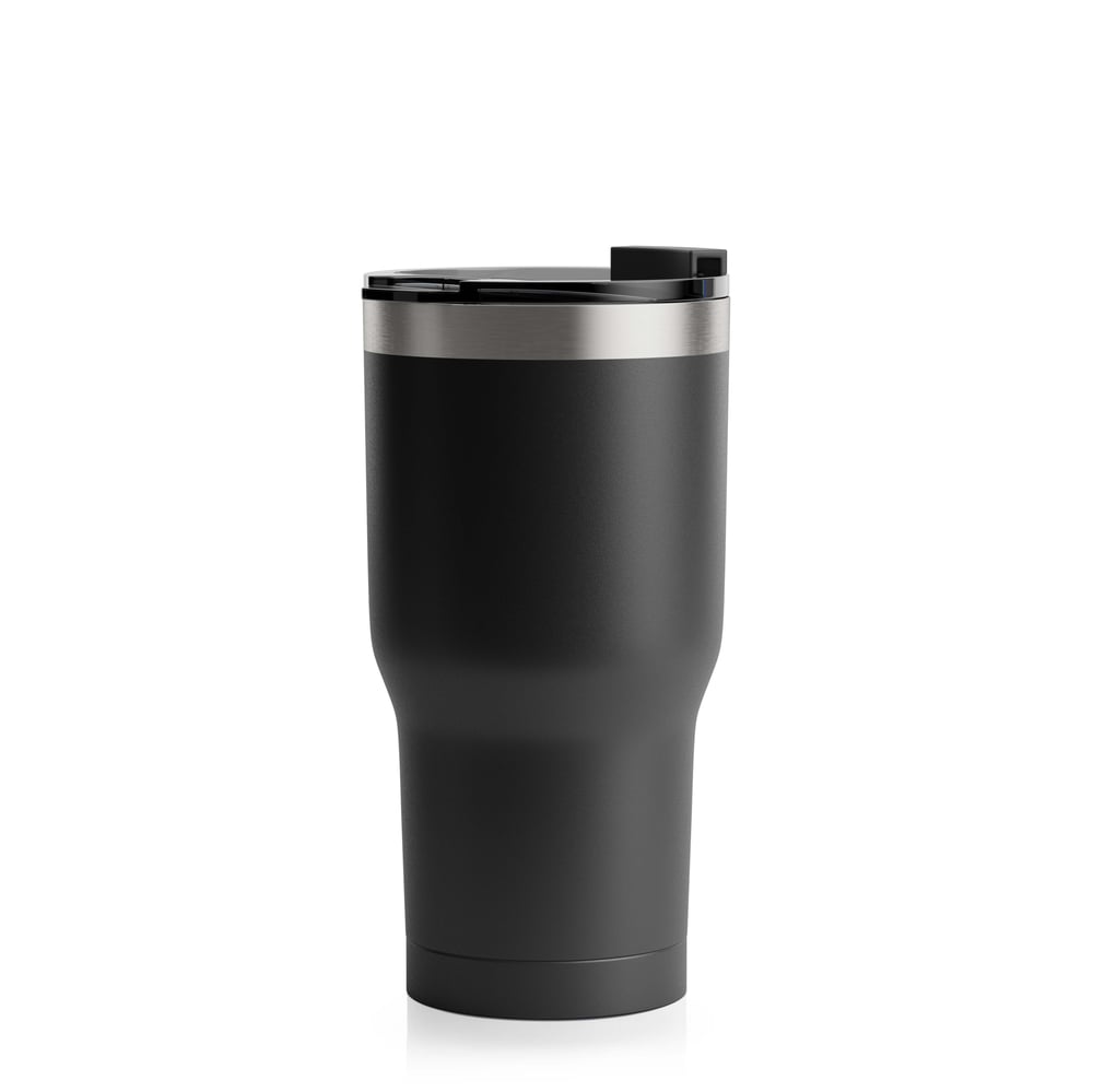 20oz Tumbler, Black, Matte Image