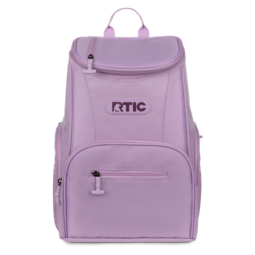 15 Can Lightweight Backpack Cooler, Lavender, Adjustable Straps, Padded