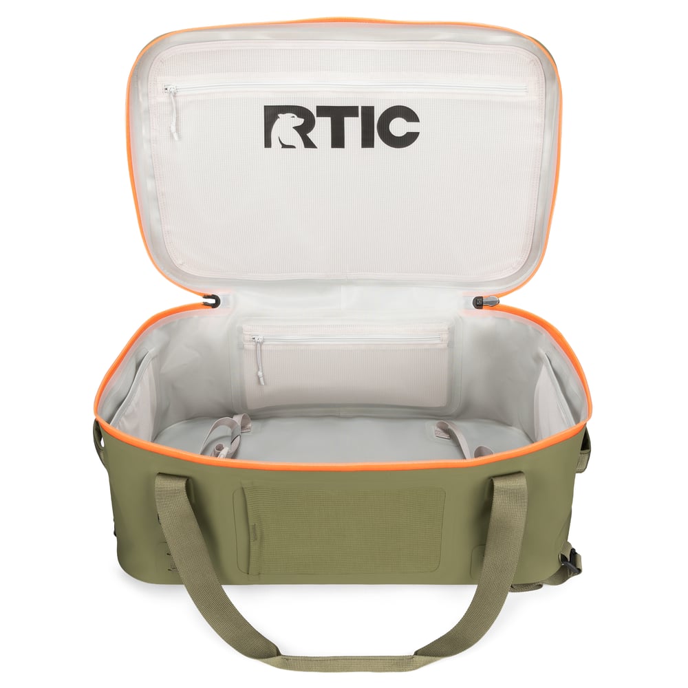 Ultra-Dry Duffle Pack, Olive & Orange Image