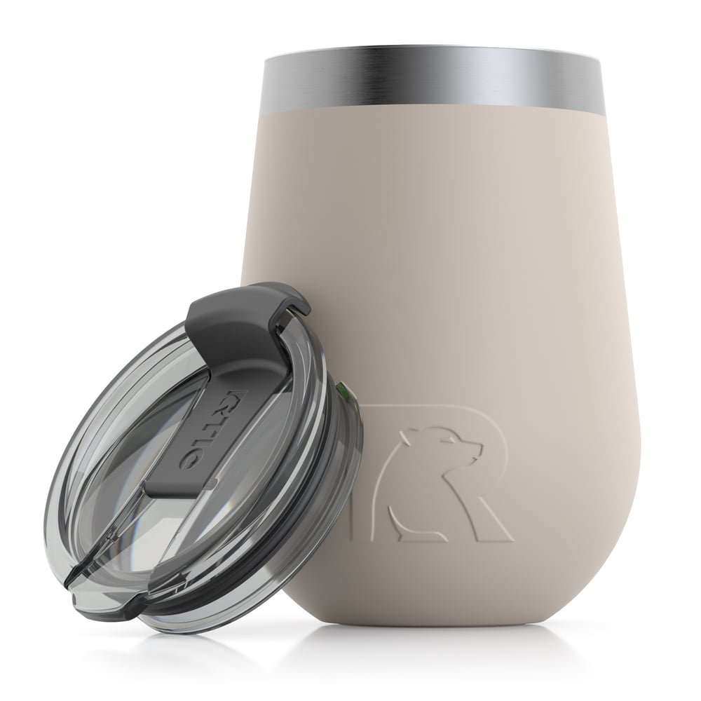 RTIC 12oz Cocktail Tumbler, Beach, Matte, Stainless Steel & Vacuum Insulated, Flip-Top Lid