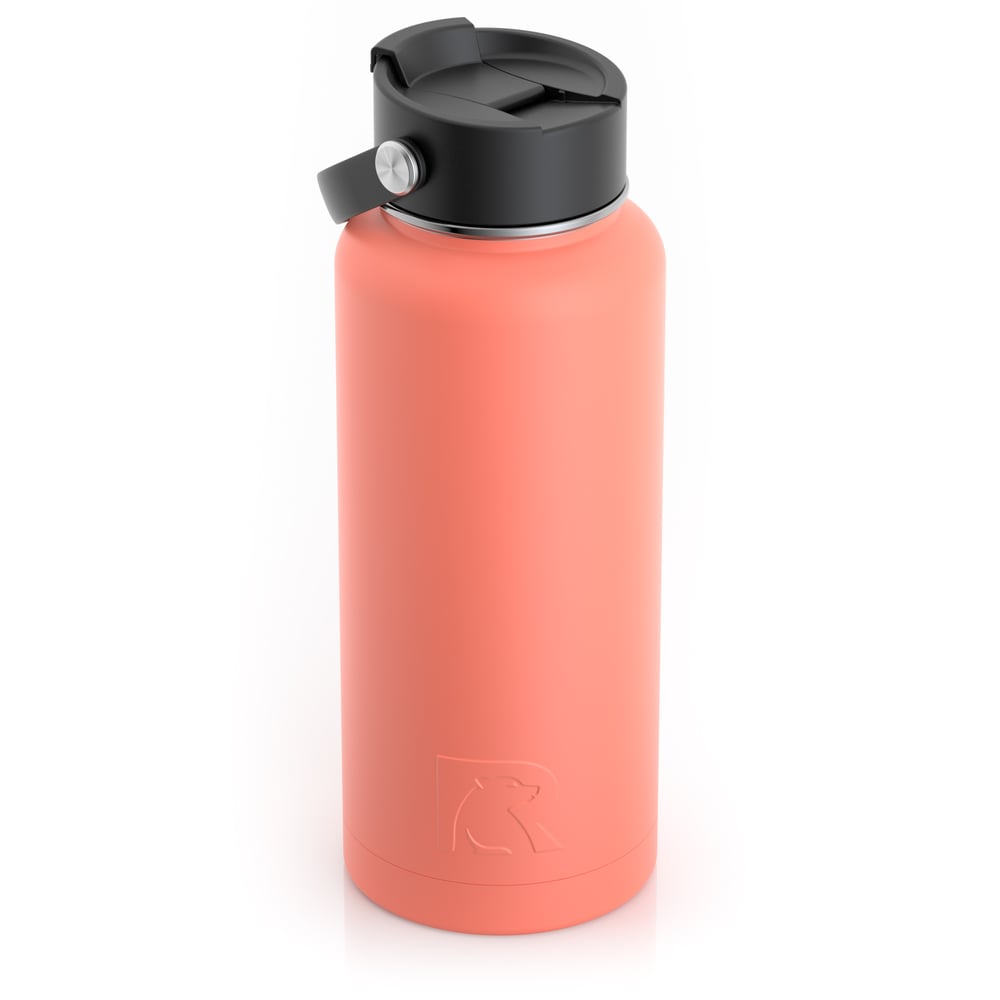 RTIC 32oz Bottle, Coral, Matte, Stainless Steel & Vacuum Insulated