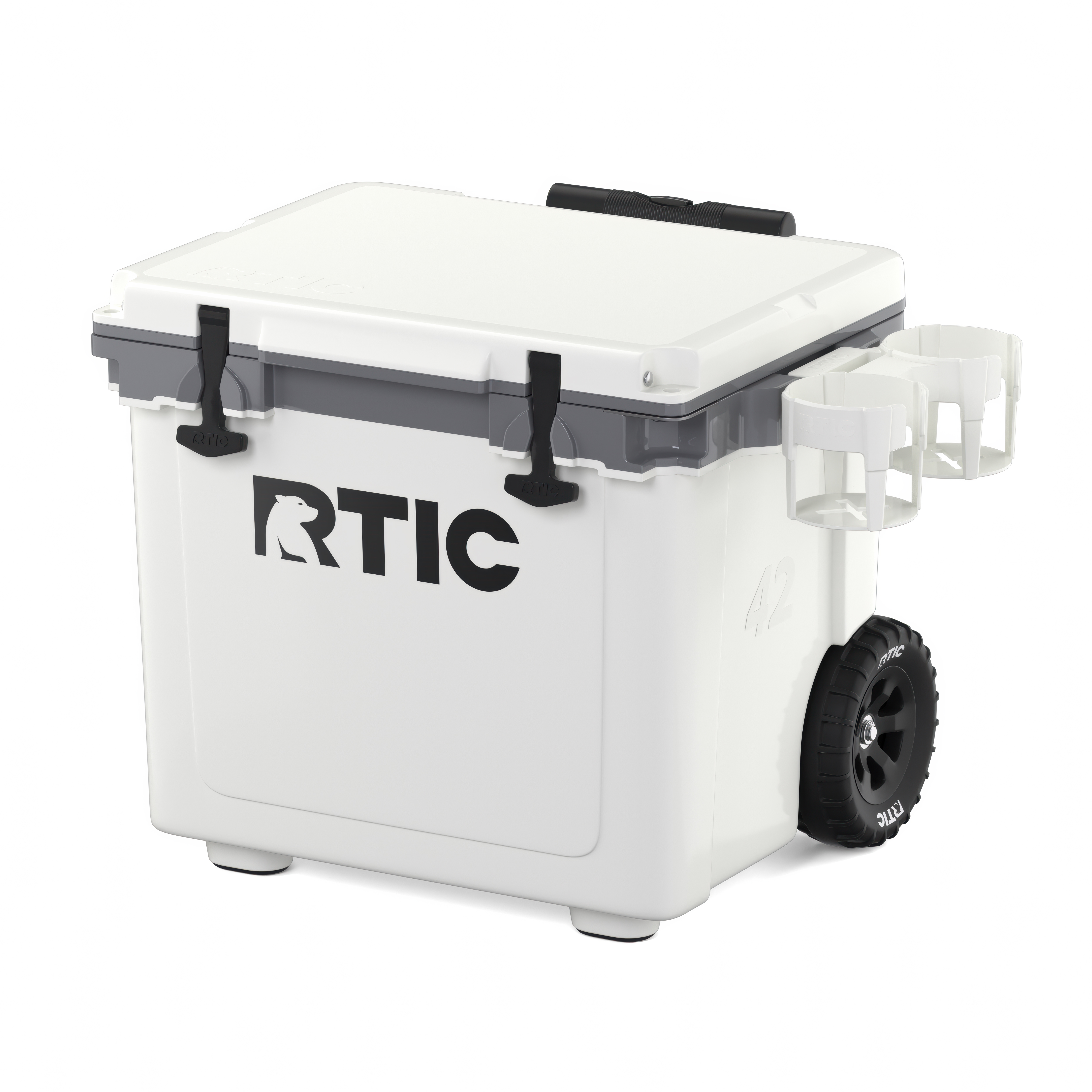 42 QT Ultra-Light Wheeled Cooler and FREE Cupholder | RTIC