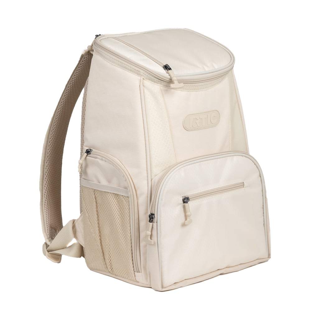 15 Can Lightweight Backpack Cooler, Sand, Adjustable Straps, Padded