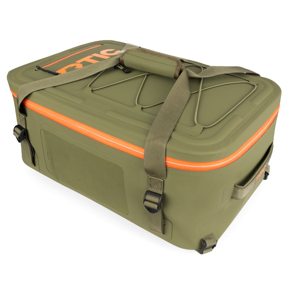 Ultra-Dry Duffle Pack, Olive & Orange Image
