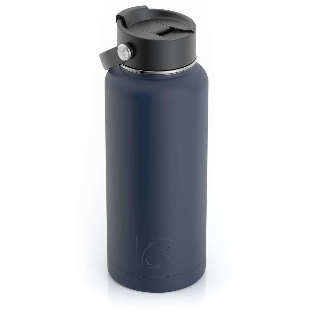 RTIC 32oz Bottle, Navy, Matte, Stainless Steel & Vacuum Insulated