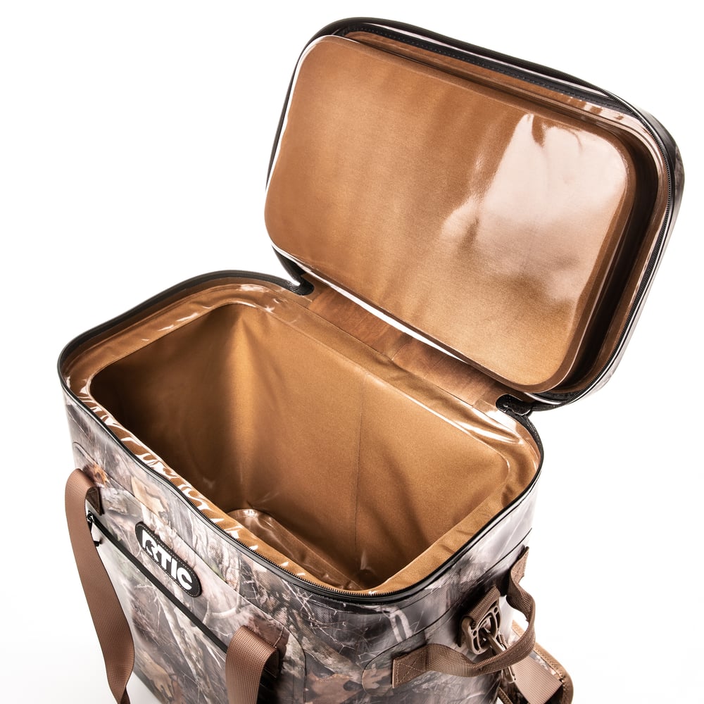 50 Can Ultra-Tough Soft Cooler, Kanati Camo Image