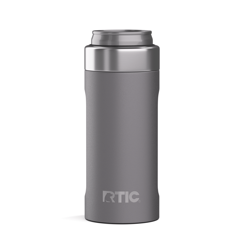 12oz Ultimate Skinny Can Cooler, Graphite