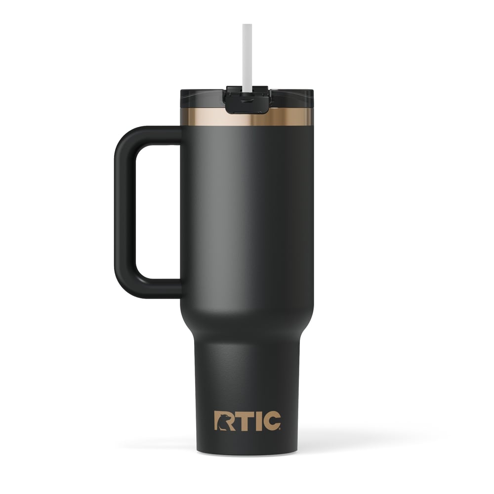 40oz Road Trip Tumbler, Black Brass