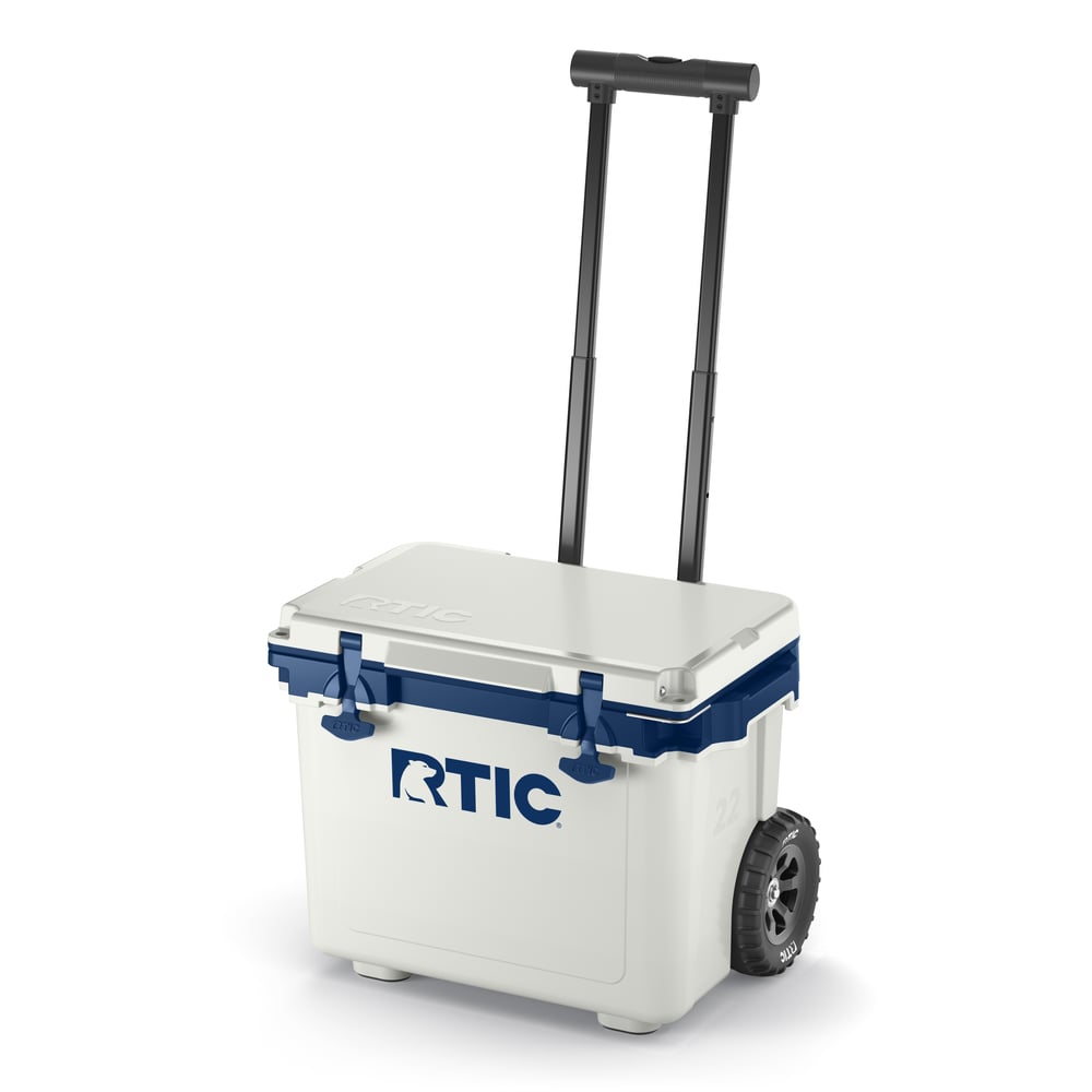 22 QT Ultra-Light Wheeled Cooler, Cool Grey & Navy Image
