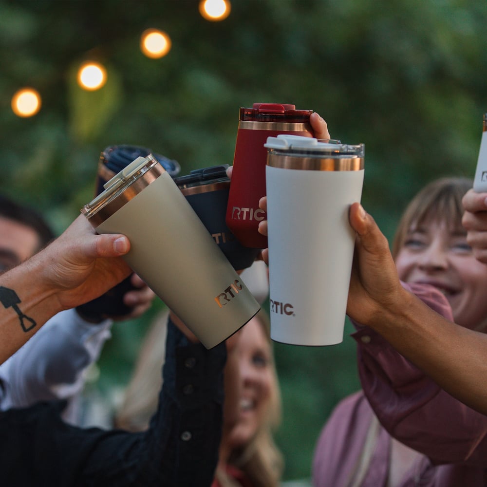 18oz Happy Hour Pint Tumbler, Light Black Image