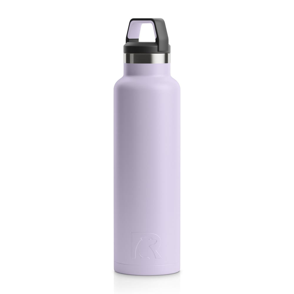 RTIC 20oz Water Bottle, Dusty Lilac, Matte, Stainless Steel & Vacuum Insulated