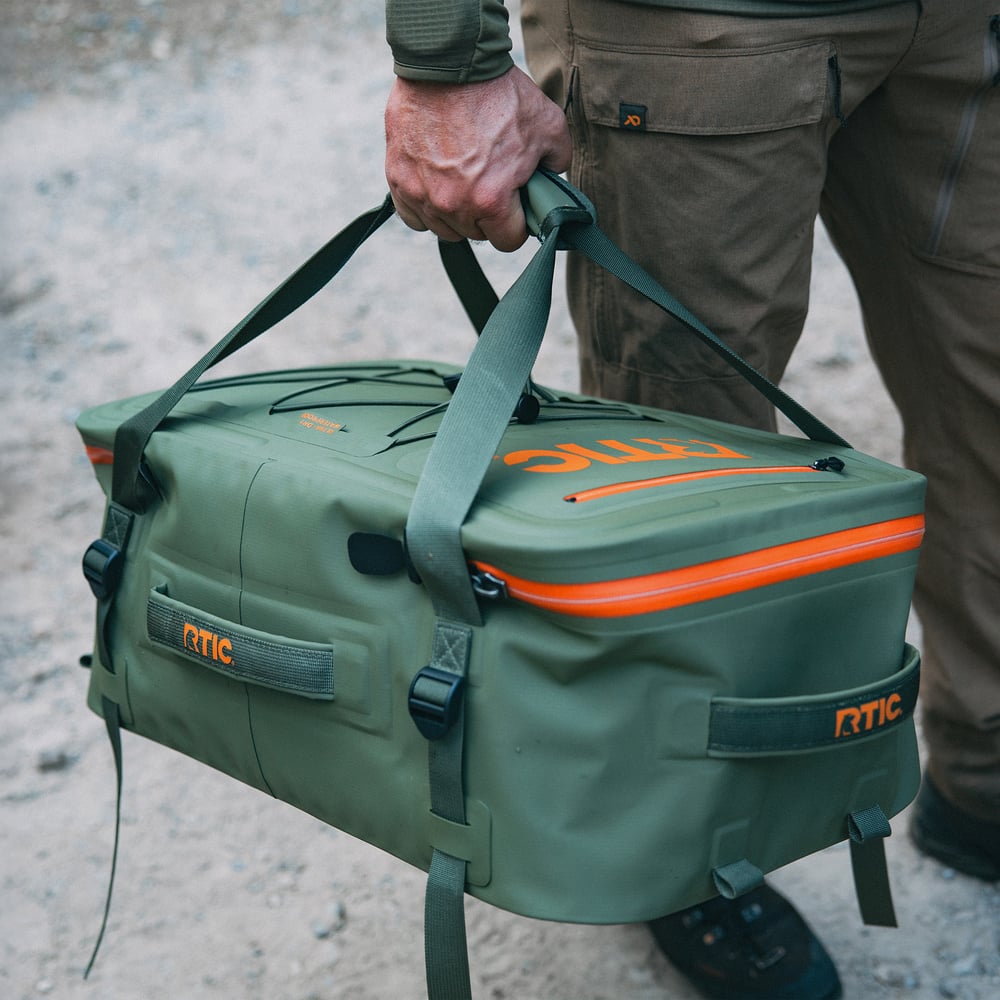 Ultra-Dry Duffle Pack, Olive & Orange Image