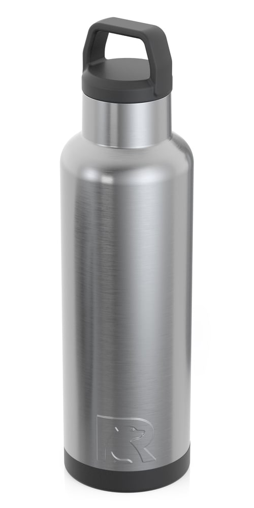 RTIC 20oz Water Bottle, Stainless, Matte, Stainless Steel & Vacuum Insulated