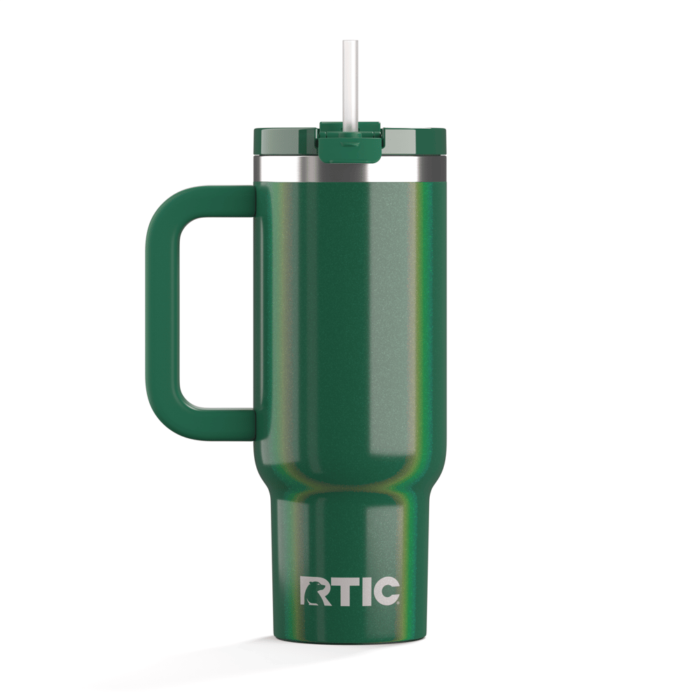 30oz Road Trip Tumbler, Pine Tree Glitter