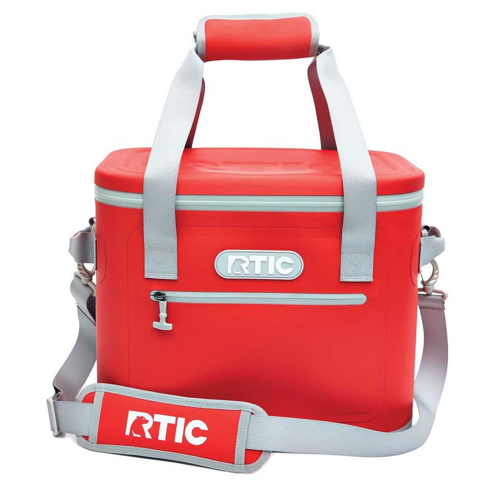 RTIC 30 Can Ultra-Tough Soft Cooler, Cardinal Leakproof & Puncture Proof