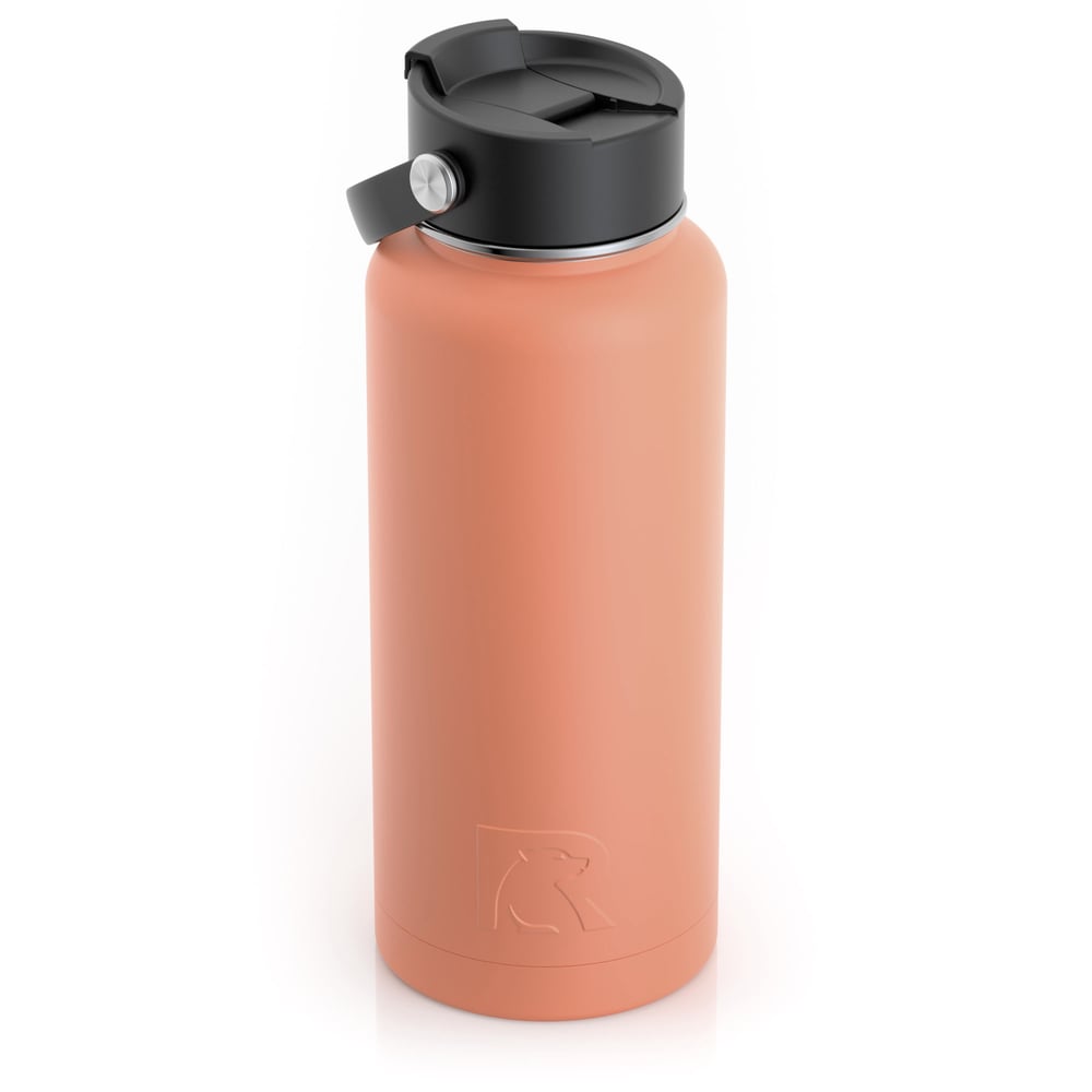 RTIC 32oz Bottle, Salmon, Matte, Stainless Steel & Vacuum Insulated