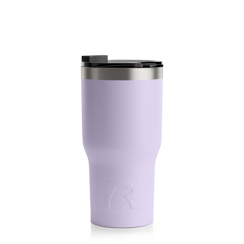RTIC 20oz Tumbler, Dusty Lilac, Matte, Stainless Steel & Vacuum Insulated, Flip-Top Lid
