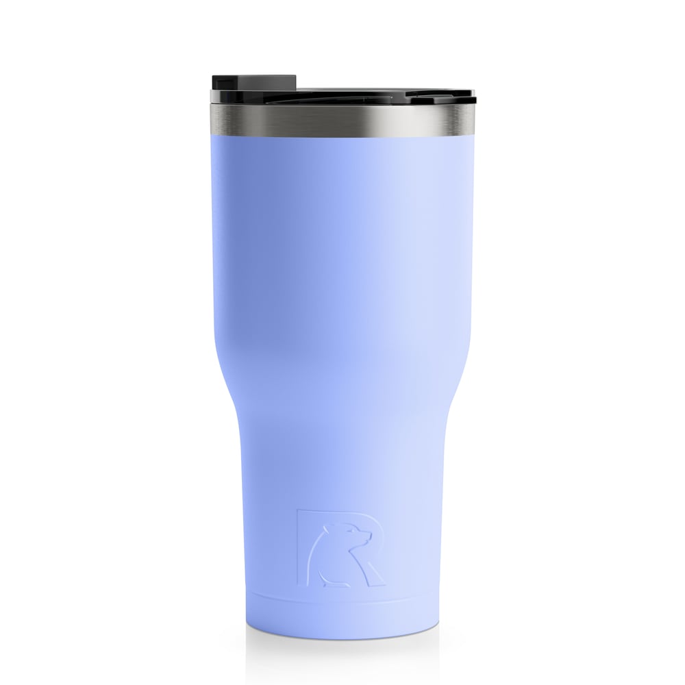 RTIC 30oz Tumbler, Lilac, Matte, Stainless Steel & Vacuum Insulated, Flip-Top Lid