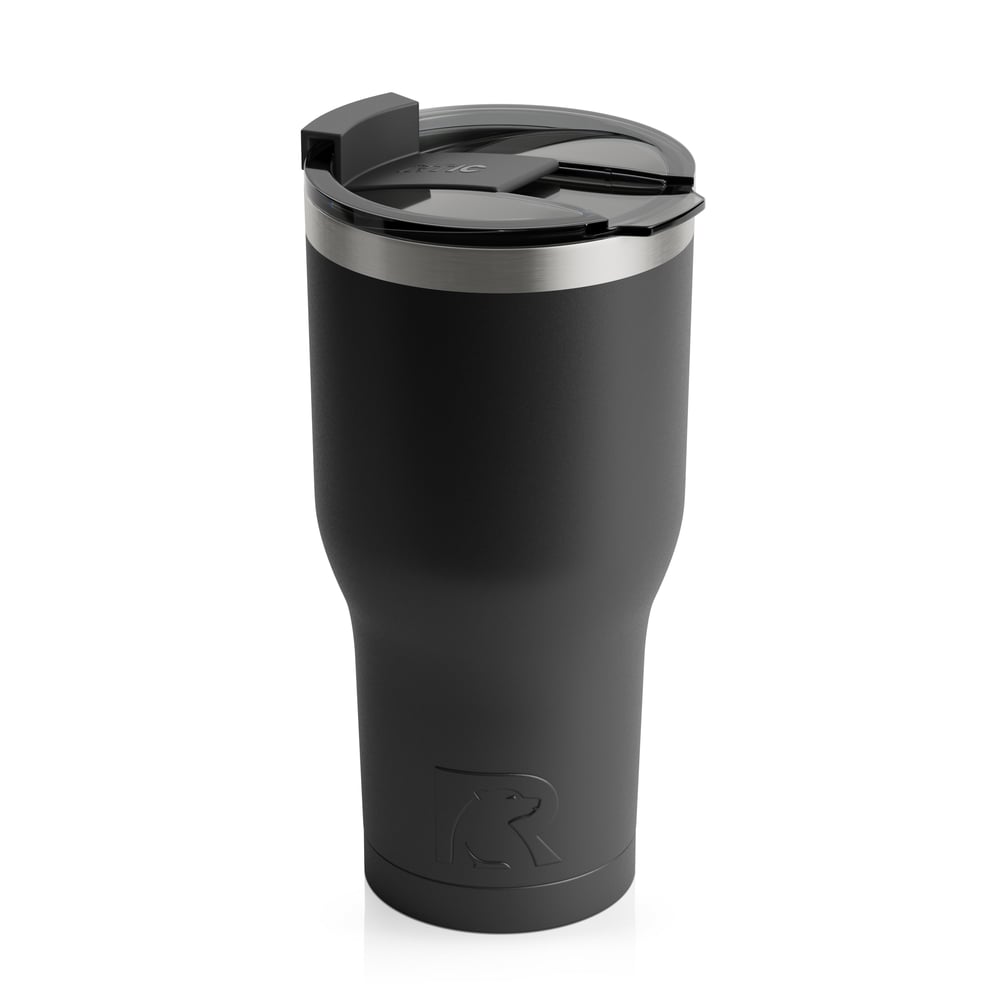 30oz Tumbler, Black, Matte Image
