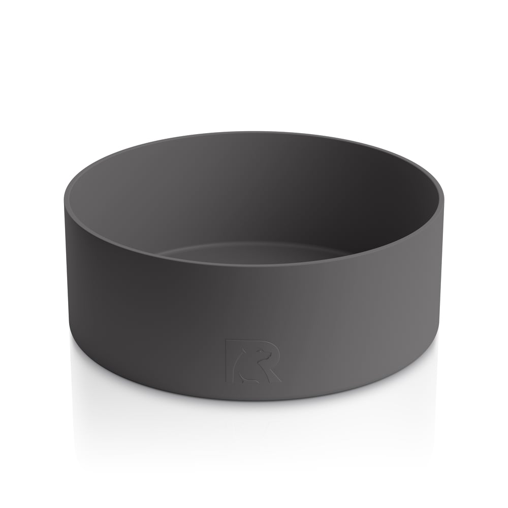 Small 3-In-1 Dog Bowl, Navy & Graphite Image