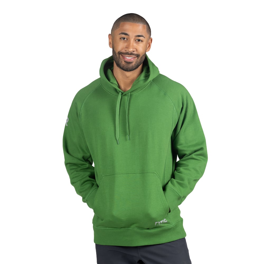 Water-Repellent Pullover Hoodie - Relaxed Fit, Palm, XL
