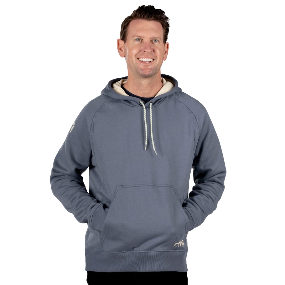Water-Repellent Pullover Hoodie - Athletic Fit, Gray Stone, L Image