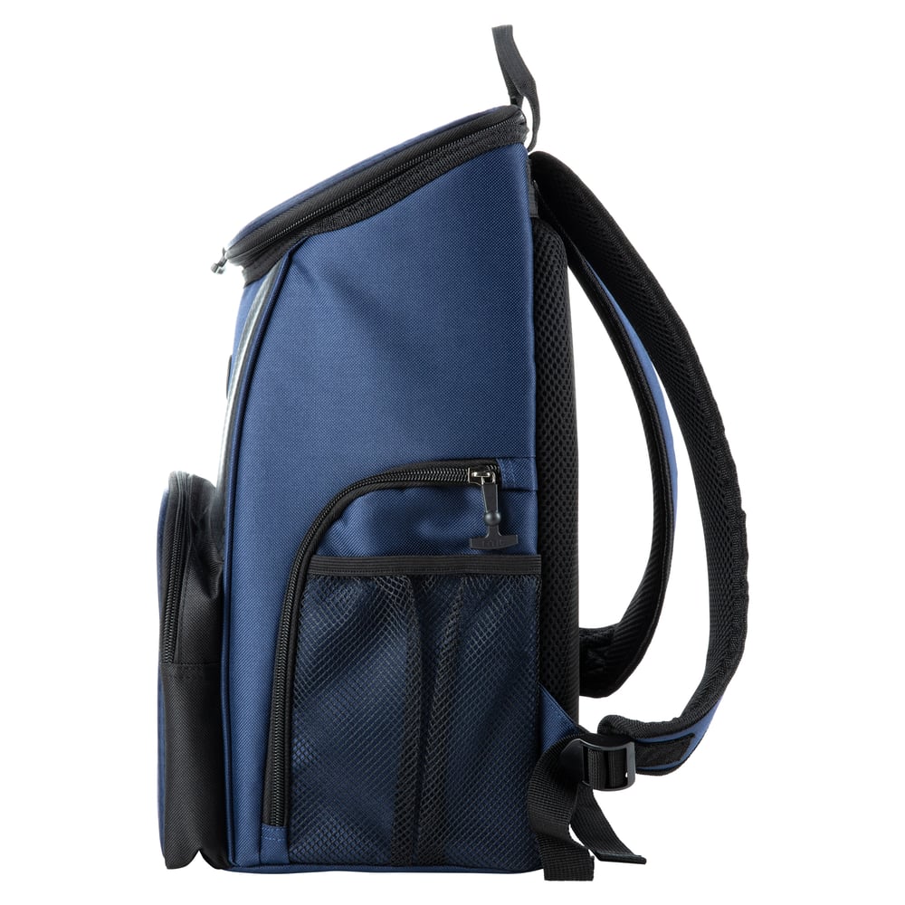 15 Can Lightweight Backpack Cooler, Navy & Black Image