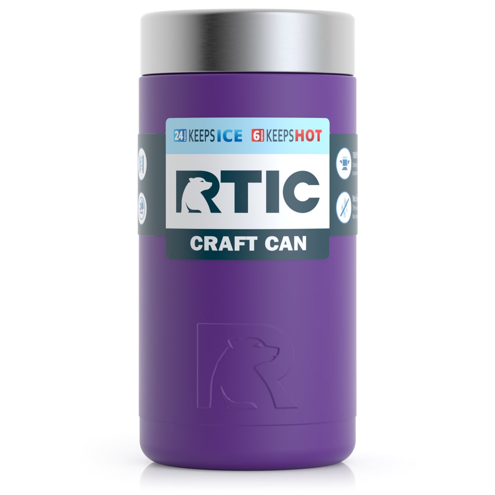 16oz Essential Craft Can Cooler, Majestic Purple, Matte Image
