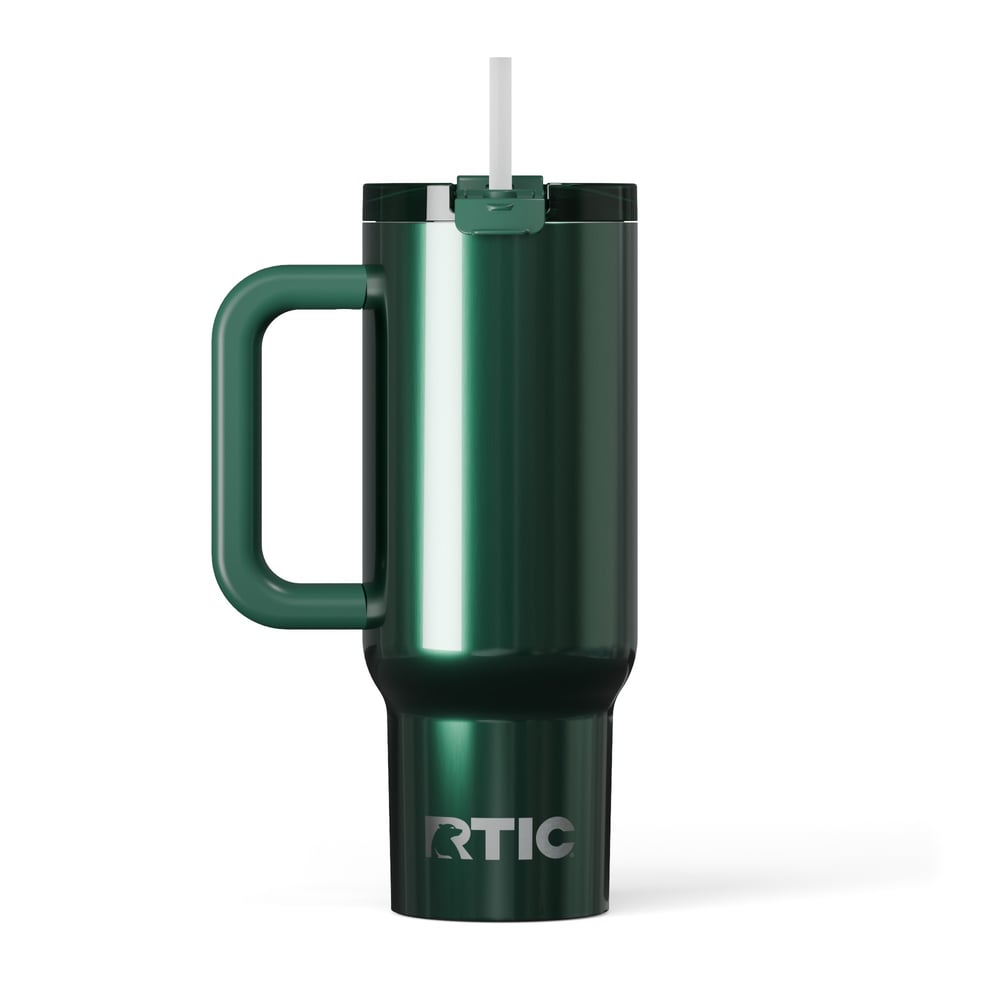 30oz Road Trip Tumbler, Emerald Green Metallic