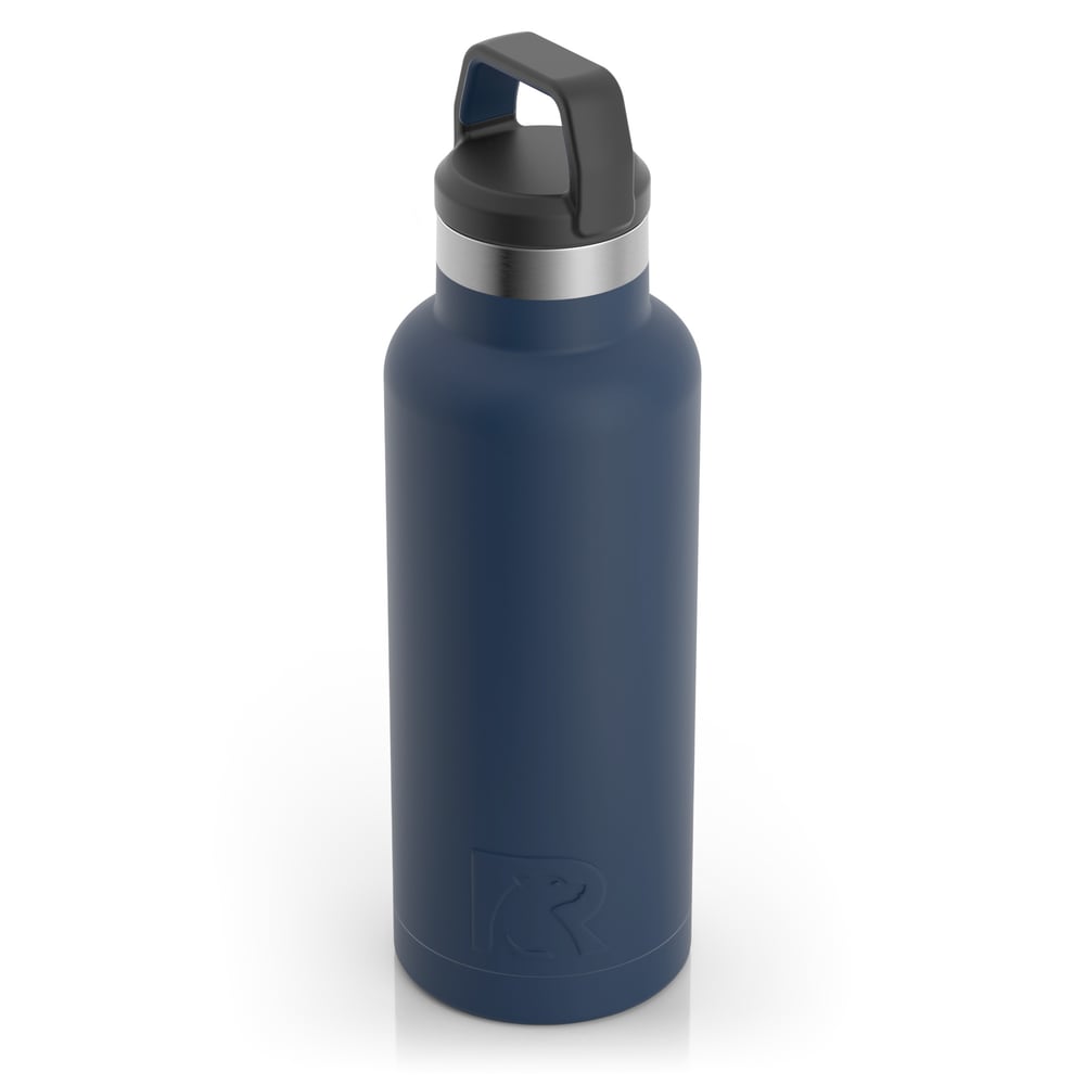 RTIC 16oz Water Bottle, Navy, Matte, Stainless Steel & Vacuum Insulated