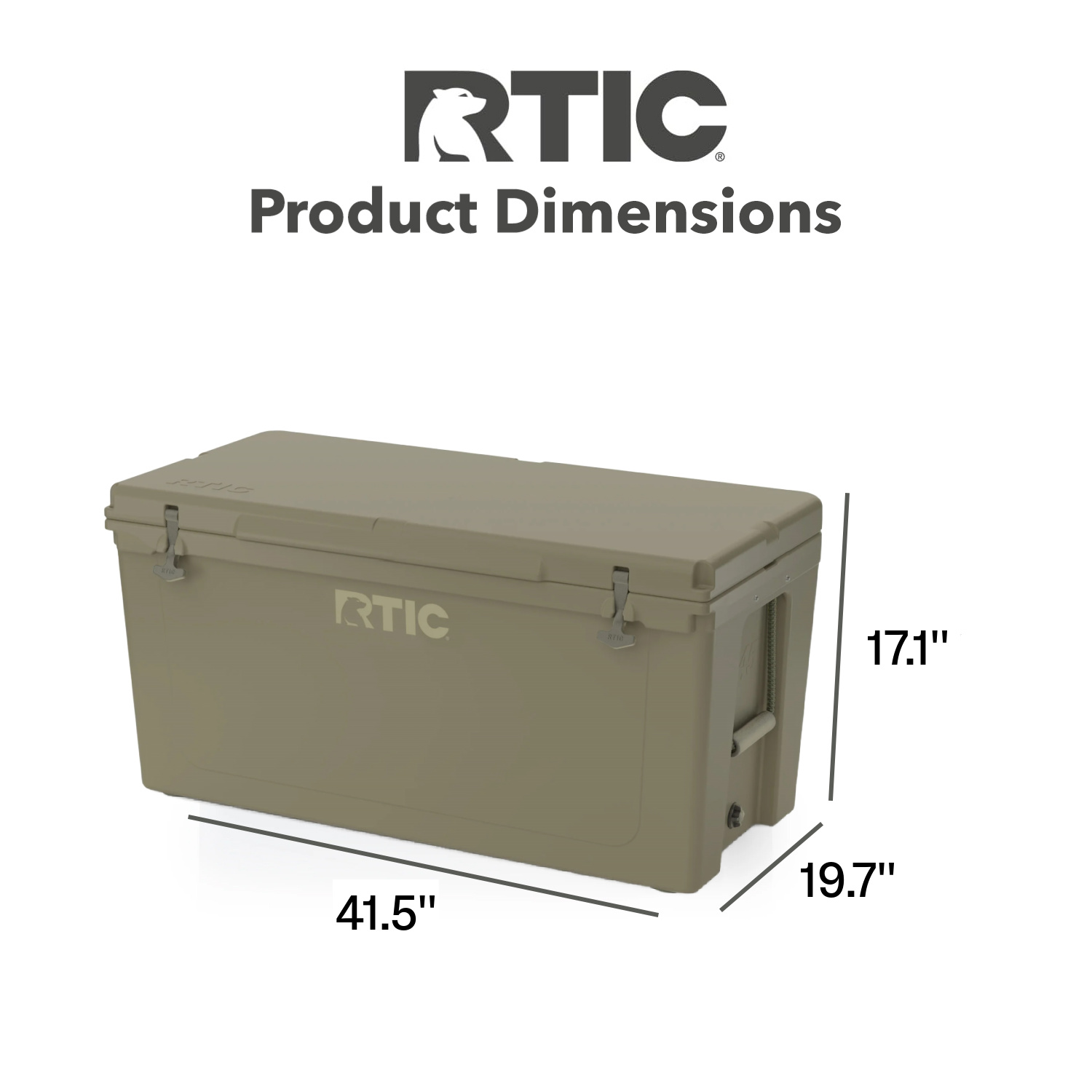 Durable 145 QT Hard Sided Cooler | RTIC