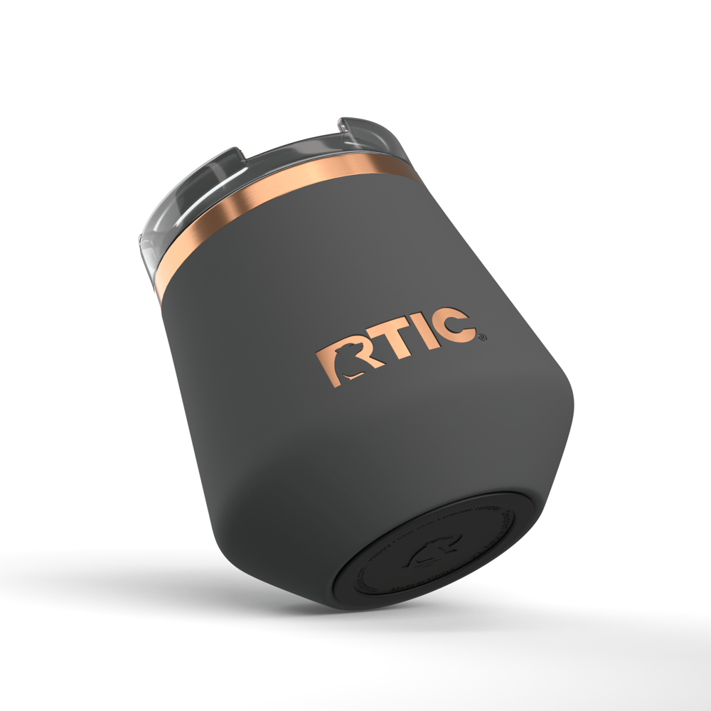 8oz Happy Hour Lowball Tumbler, Light Black Image