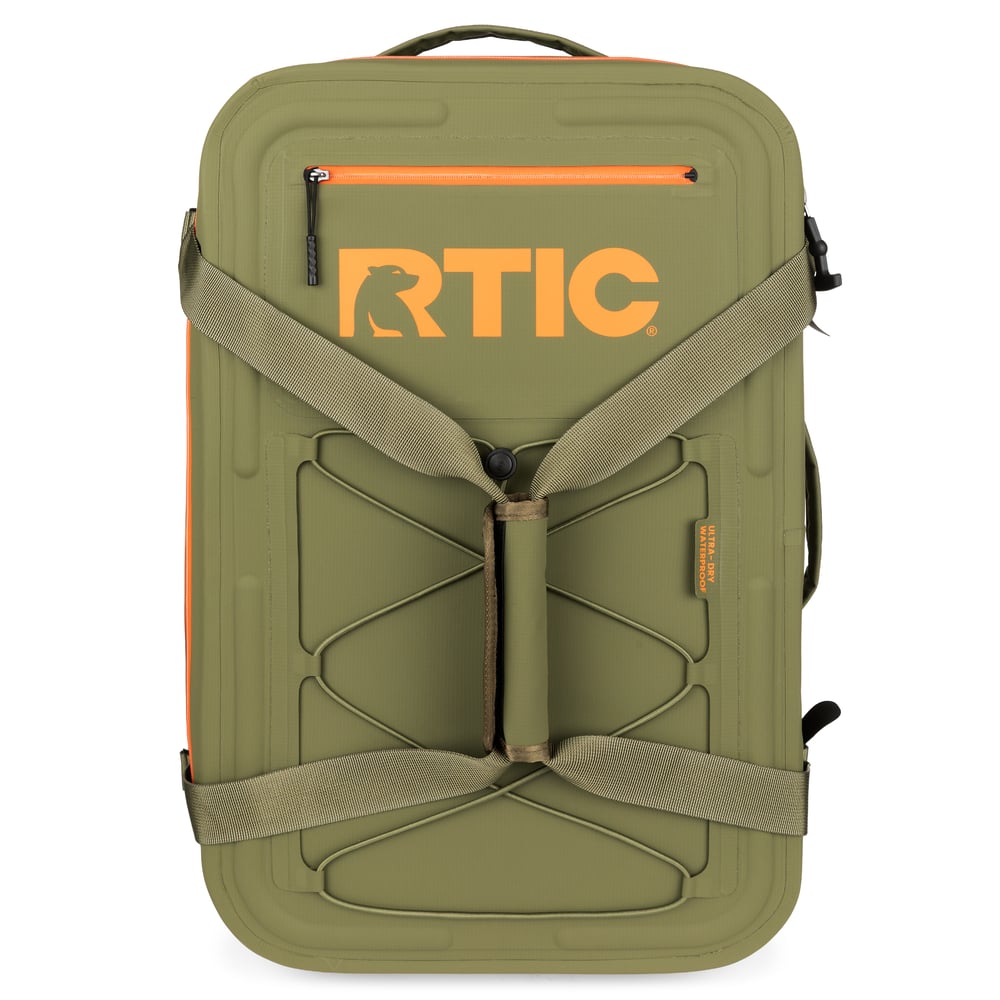 Ultra-Dry Duffle Pack, Olive & Orange Image