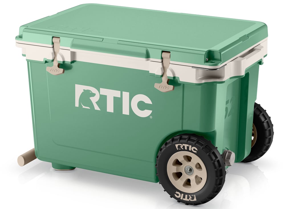 52 QT Ultra-Light Wheeled Cooler, Sage/Beach
